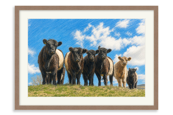 Walnut Frame  A4 -  21 x 29.7 cm (+£130.00)